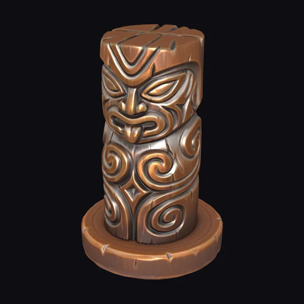 Wooden Carved Spirit Shape