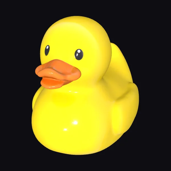 Bright Yellow Rubber Duck