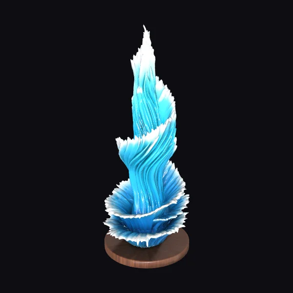 Abstract Oceanic Spire Sculpture