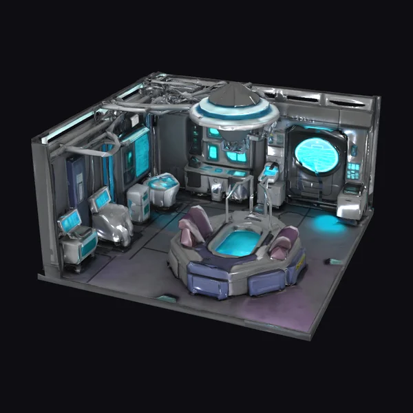 Futuristic Medical Bay Interior