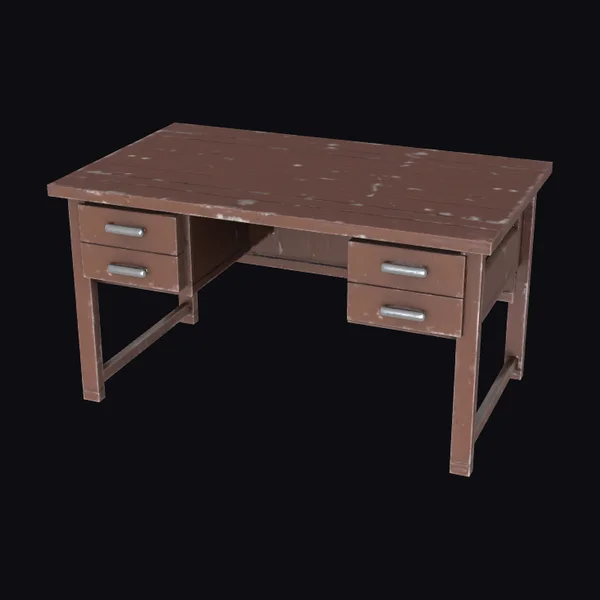 Worn Office Work Desk