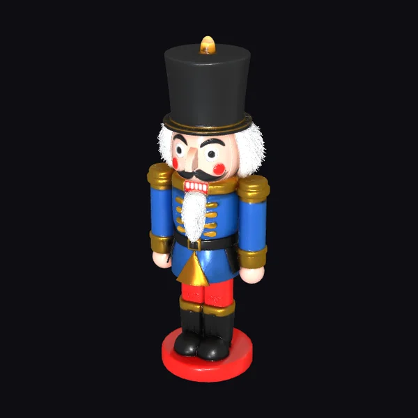 Vibrant Nutcracker Soldier Figure
