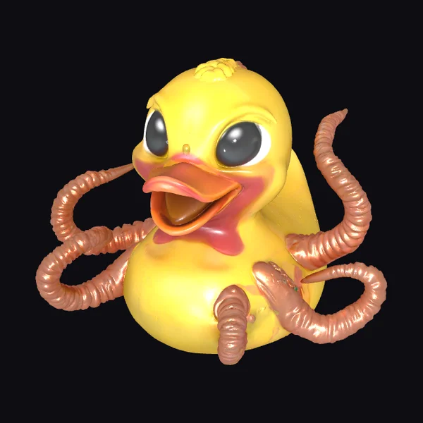 Alien Parasite Rubber Duck