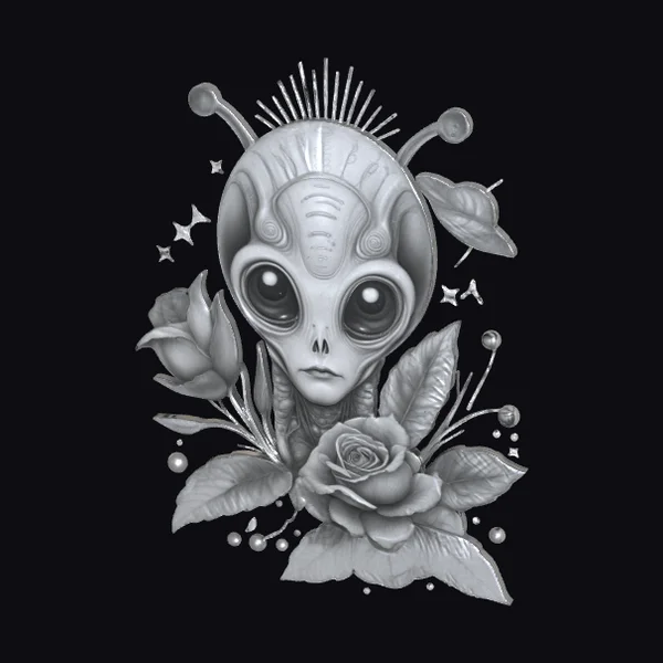 Alien Floral Portrait