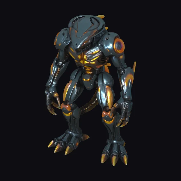 Biomechanical Beast Creature