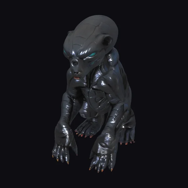 Alien Bear Hybrid Creature