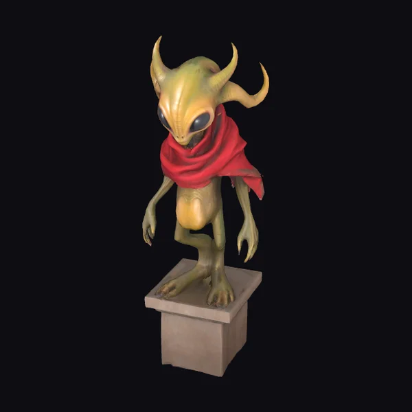 Alien Creature Statue