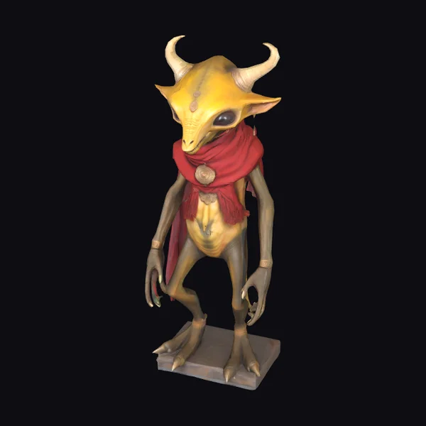 Alien with Horns and Cape