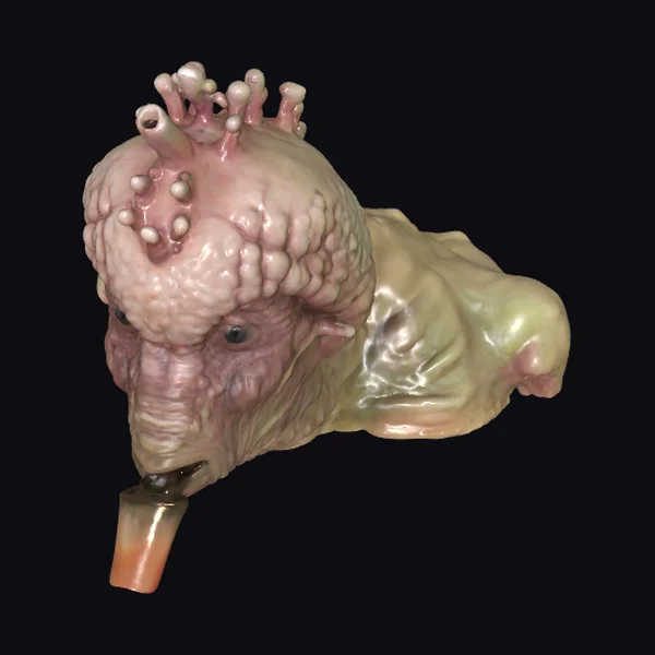 Alien Creature Smoking Pipe