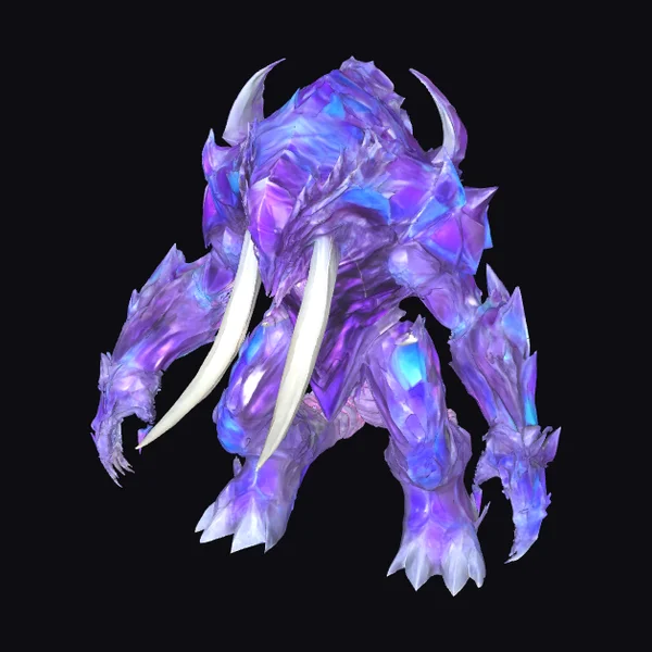 Crystalline Alien Quadruped Beast