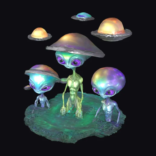 Alien Gathering Scene