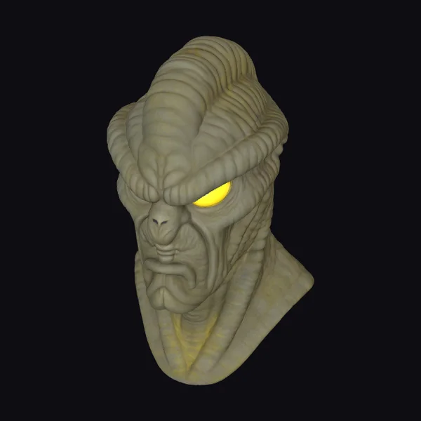 Alien Creature Head