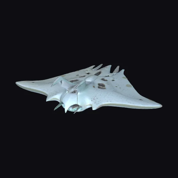 Biopunk Manta Ray Ship