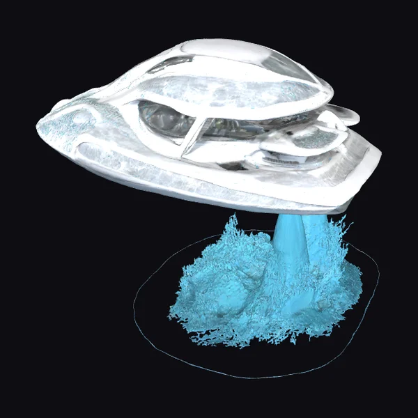 Alien Craft Taking Off