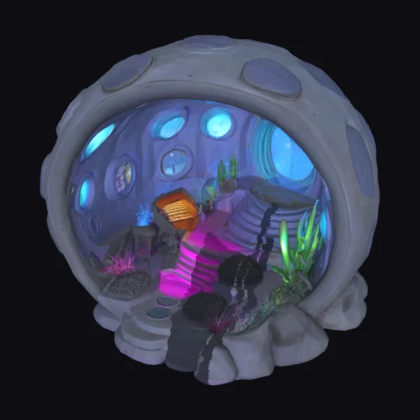 Alien Moon Habitat Interior