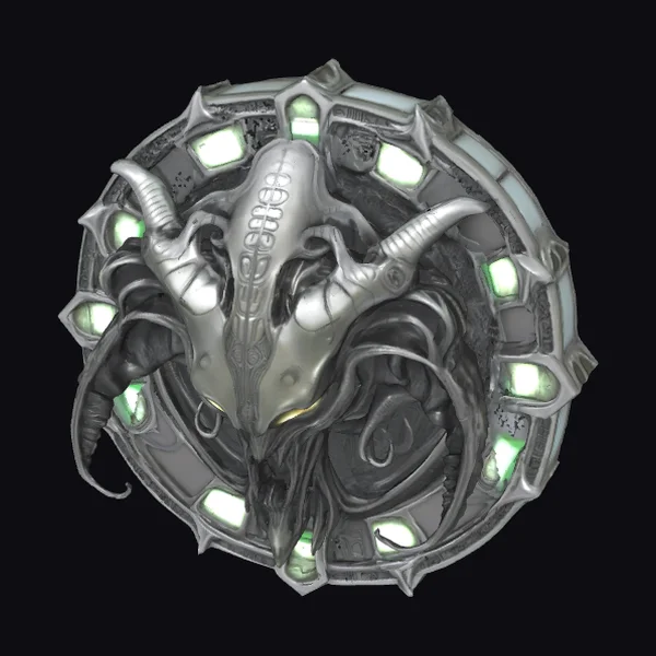 Biomechanical Emblem Coin