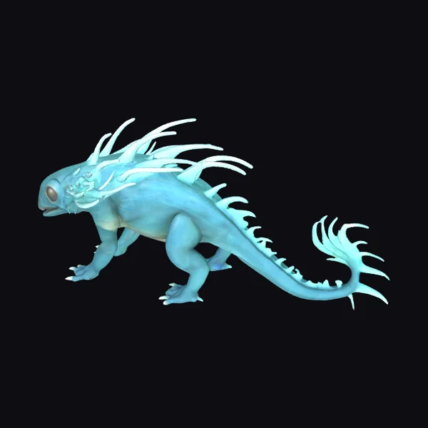 Glowing Aquatic Alien Creature