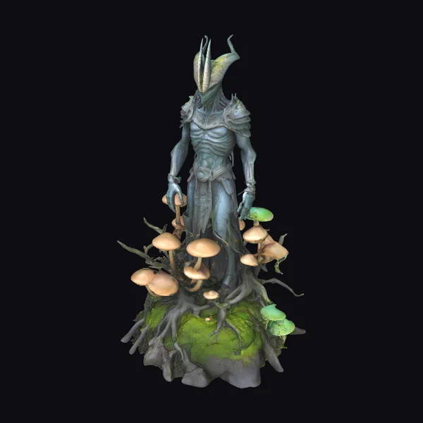 Ancient Alien Warrior Statue