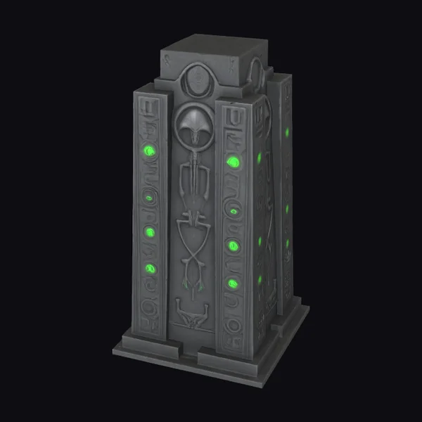 Ancient Alien Glyph Monolith