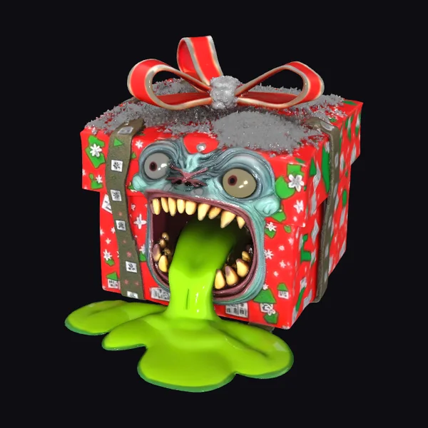 Zombie Christmas Gift Box