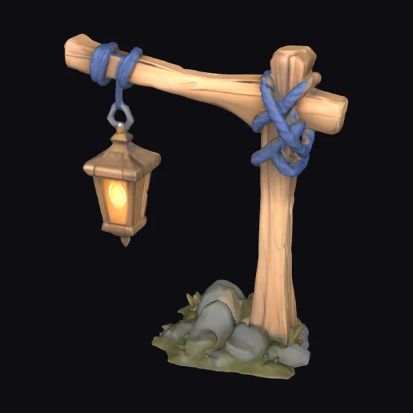 Woodland Lantern Post