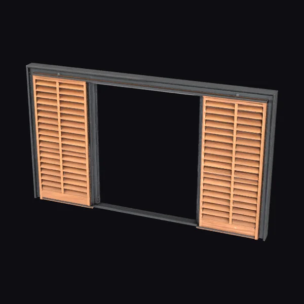 Wooden Shutter Frame