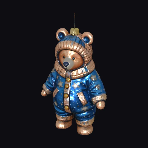 Christmas Bear Toy Ornament