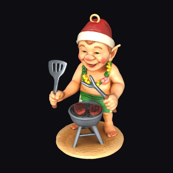BBQ Holiday Elf