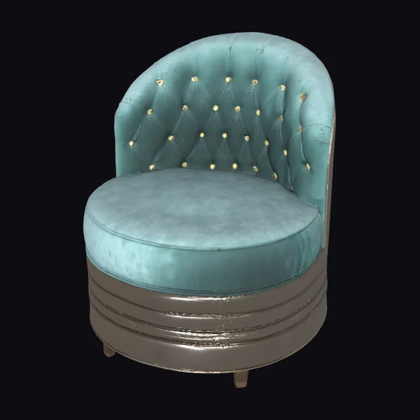 Art Deco Tufted Armchair