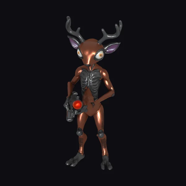 Alien Reindeer Laser Rifle