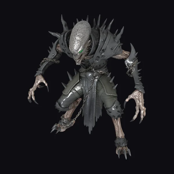 Alien Gothic Creature Attack