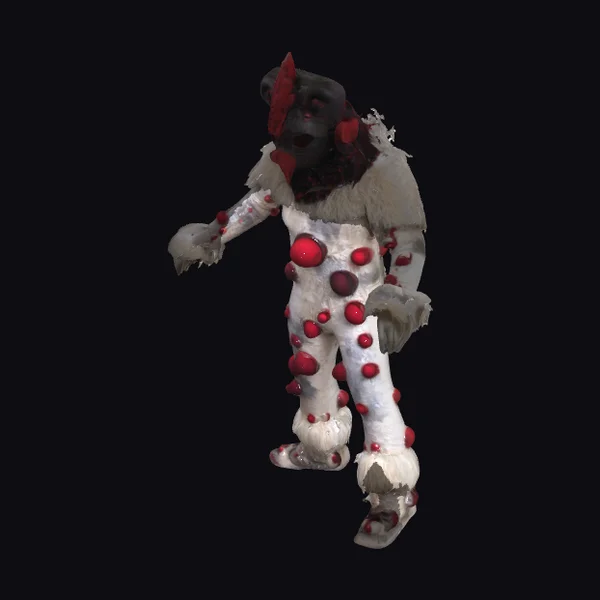 Alien Creature with Red Bumps