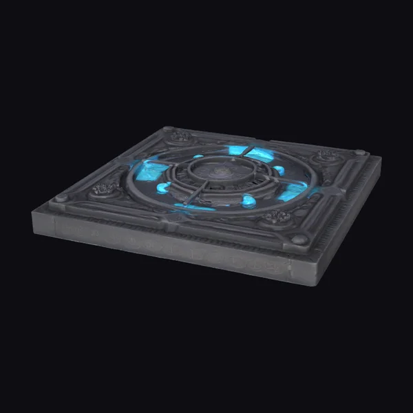 Glowing Alien Rune Tile