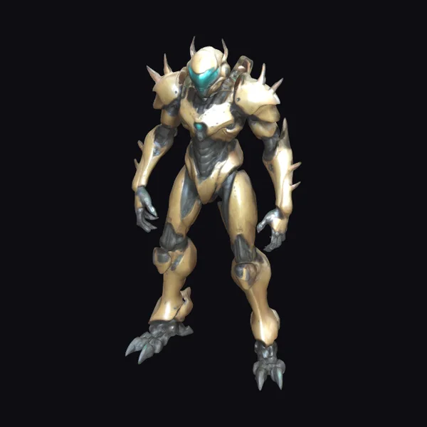 Biopunk Armored Humanoid
