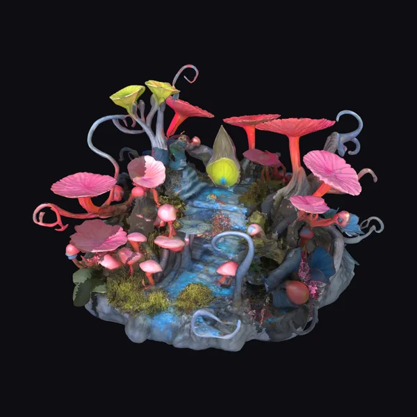 Alien Mushroom Diorama