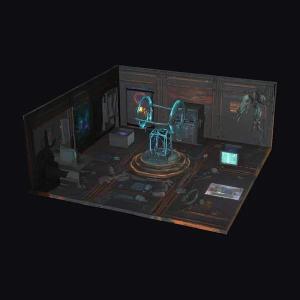 Abandoned Sci-Fi Lab Interior