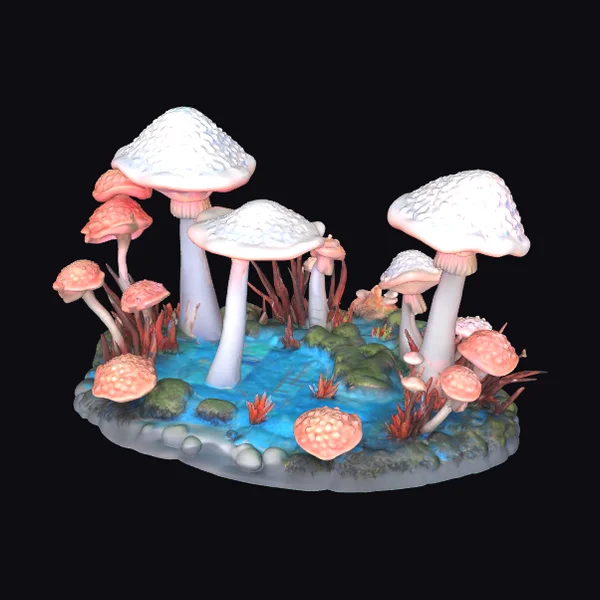 Alien Mushroom Diorama