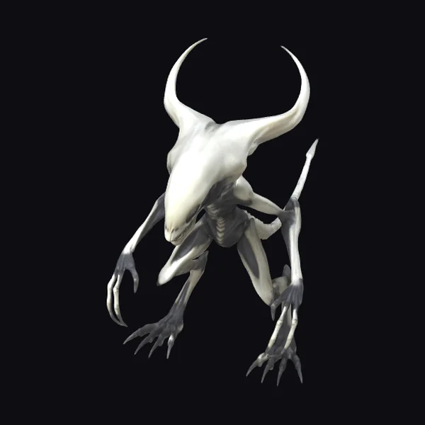 Alien Creature with Horns