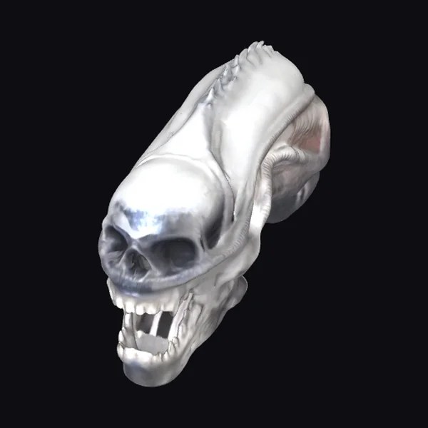 Alien Skull Creature Head