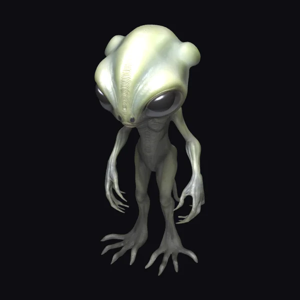 Alien Creature with Bulbous Head