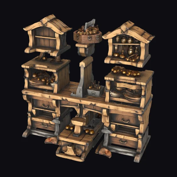 Wooden Treasure Crafting Station