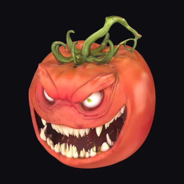 Angry Tomato Face