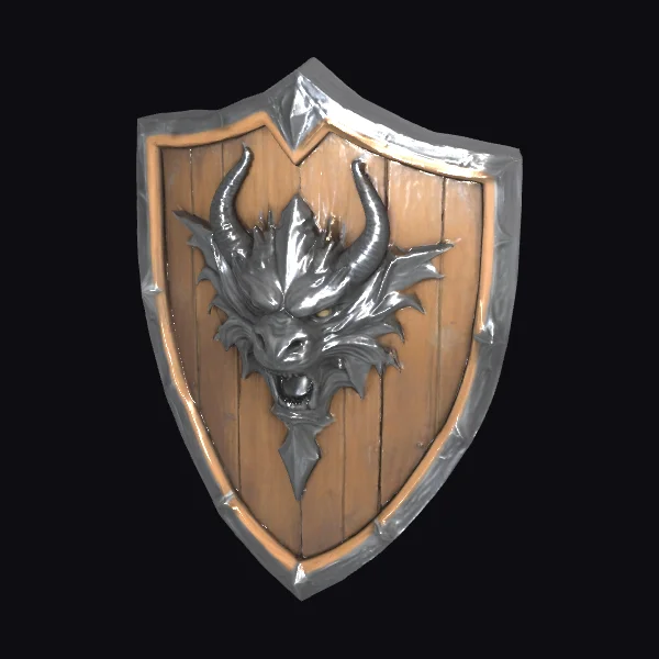 Wooden Dragon Shield