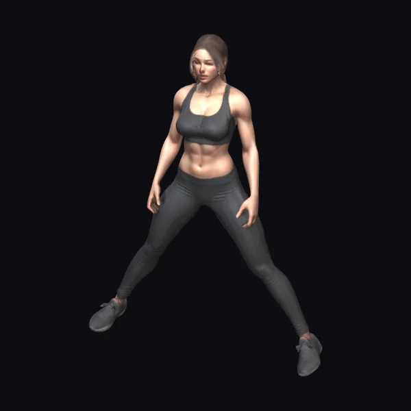 Athletic Woman A-Pose