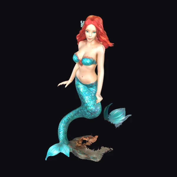 Mermaid with Red Hair