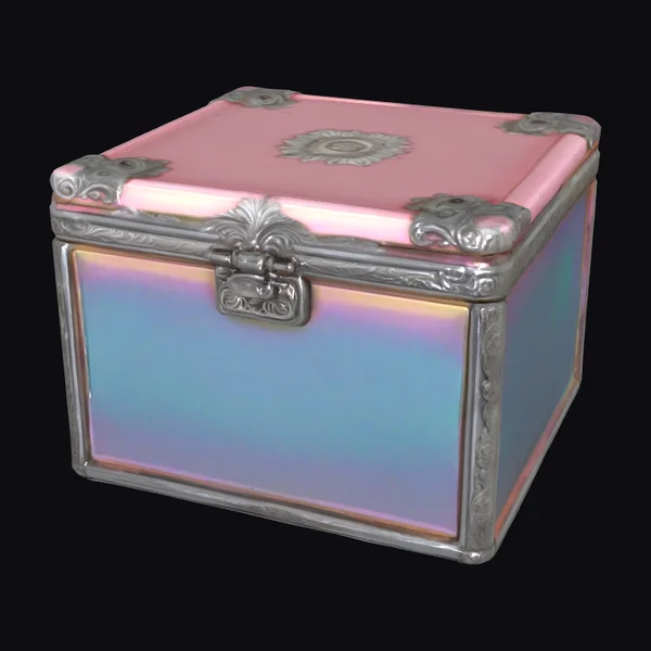 Ornate Iridescent Storage Box