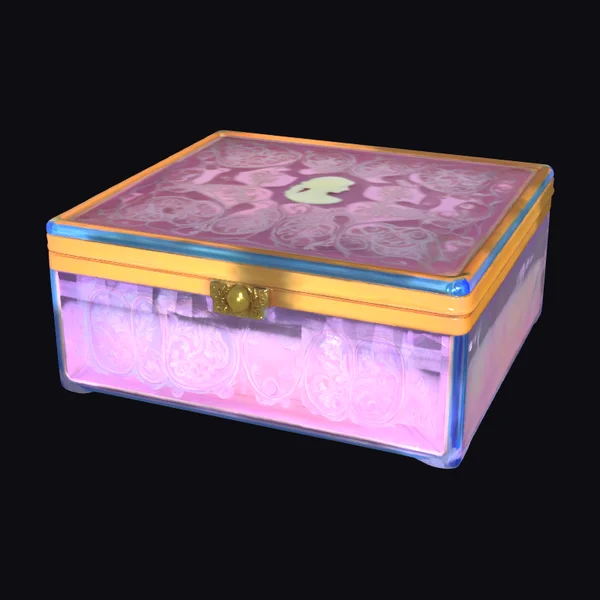 Ornate Glass Storage Box