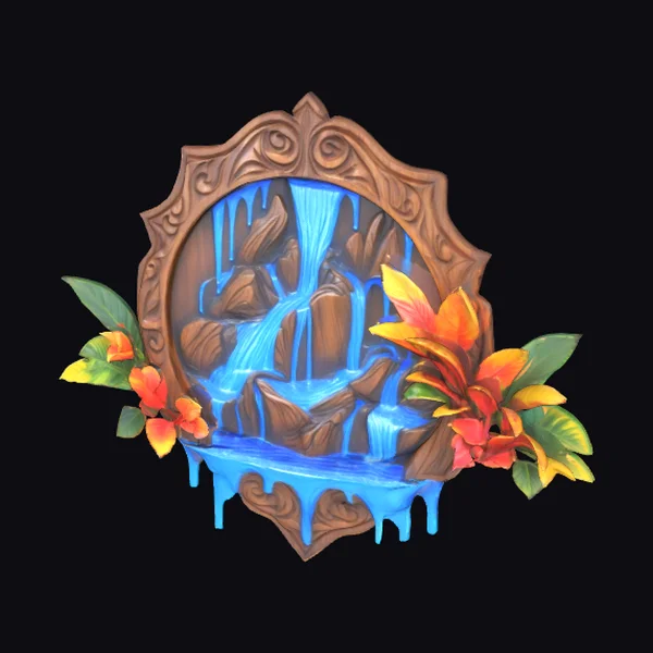 Wooden Waterfall Emblem