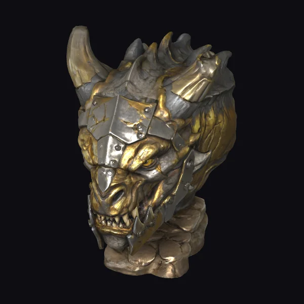 Armored Beast Head