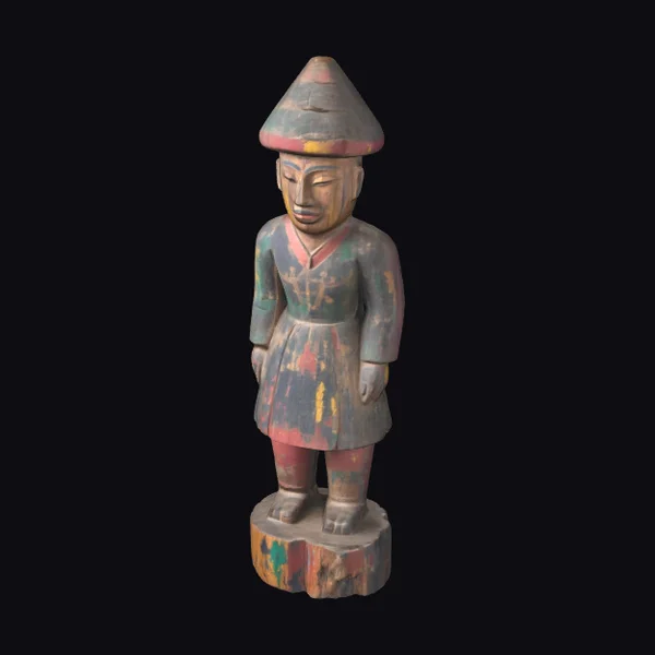 Wooden Figure with Hat